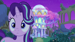 Size: 1920x1080 | Tagged: safe, screencap, starlight glimmer, pony, student counsel, discovery family logo, solo, treehouse of harmony
