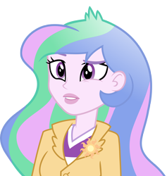 Size: 4000x4214 | Tagged: safe, artist:luckreza8, princess celestia, principal celestia, equestria girls, friendship games, absurd resolution, eye twitch, lipstick, simple background, solo, transparent background, vector