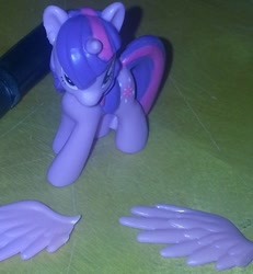 Size: 470x508 | Tagged: safe, derpibooru import, twilight sparkle, twilight sparkle (alicorn), alicorn, pony, alicorn drama, amputation, blind bag, drama, female, irl, mare, op is a cuck, photo, toy