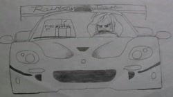 Size: 1699x953 | Tagged: safe, artist:forzaveteranenigma, derpibooru import, rainbow dash, equestria girls, car, driving, ferrari, ferrari f50, ferrari f50 gt, solo, supercar, traditional art