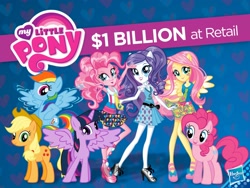 Size: 3000x2250 | Tagged: safe, derpibooru import, applejack, fluttershy, pinkie pie, rainbow dash, rarity, twilight sparkle, twilight sparkle (alicorn), alicorn, equestria girls, friendship games, hasbro, high heels, mane six, one billion dollars, outfit, ponied up, school spirit