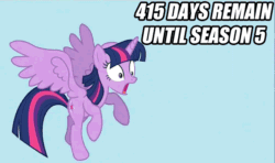 Size: 666x393 | Tagged: safe, derpibooru import, twilight sparkle, twilight sparkle (alicorn), alicorn, pony, princess twilight sparkle (episode), season 5, animated, countdown, female, flailing, flying, frown, mare, open mouth, parody, shocked, solo, spread wings, wide eyes