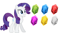 Size: 800x442 | Tagged: safe, rarity, pony, unicorn, female, horn, mare, rupees, solo, the legend of zelda, wat