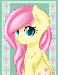 Size: 2700x3500 | Tagged: safe, artist:natalashake, fluttershy, pegasus, pony, female, mare, pink mane, solo, yellow coat