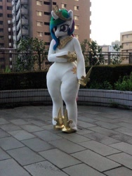 Size: 480x640 | Tagged: safe, artist:toki, princess celestia, human, clothes, costume, fursuit, irl, irl human, photo, solo