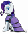 Size: 2749x3265 | Tagged: safe, artist:befishproductions, rarity, pony, unicorn, clothes, dress, rich marshmallow, signature, simple background, solo, transparent background