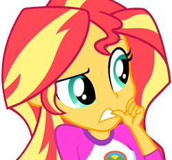 Size: 1160x1080 | Tagged: safe, artist:mlpcreativelab, edit, edited screencap, screencap, sunset shimmer, equestria girls, legend of everfree, background removed, camp everfree outfits, clothes, female, not a vector, simple background, solo, transparent background