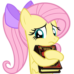 Size: 1025x1024 | Tagged: safe, artist:muddyfudger, artist:zacatron94, edit, fluttershy, pegasus, pony, adorkable, alternate hairstyle, animal farm, book, bow, cute, dork, egghead, female, frown, hair bow, hug, mare, meme, nerd pony, parody, ponytail, sad, shyabetes, simple background, solo, this will end in tears, transparent background, vector