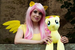 Size: 1024x683 | Tagged: safe, artist:bunnyr0se, fluttershy, human, cosplay, irl, irl human, photo