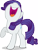 Size: 6000x7952 | Tagged: safe, artist:luckreza8, rarity, pony, unicorn, .svg available, absurd resolution, nose in the air, open mouth, raised hoof, shadow, simple background, singing, solo, transparent background, uvula, vector