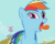 Size: 320x256 | Tagged: safe, derpibooru import, screencap, rainbow dash, pegasus, pony, a bird in the hoof, animated, cropped, cute, dashabetes, silly, solo, tongue out