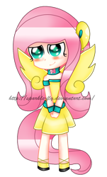 Size: 804x1332 | Tagged: safe, artist:sparkle-fly, fluttershy, human, eared humanization, humanized, solo, tailed humanization, winged humanization