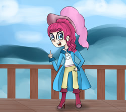 Size: 900x800 | Tagged: safe, artist:bambinen, pinkie pie, human, humanized, pirate, solo