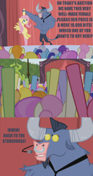 Size: 1024x1920 | Tagged: safe, edit, edited screencap, screencap, amethyst star, carrot top, cherry berry, cloud kicker, fluttershy, golden harvest, iron will, merry may, minuette, sparkler, twinkleshine, pegasus, pony, putting your hoof down, comic, crowd, scene interpretation, screencap comic