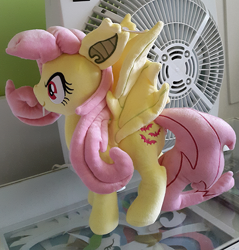 Size: 500x524 | Tagged: safe, artist:onlyfactory, fluttershy, bootleg, flutterbat, irl, photo, plushie