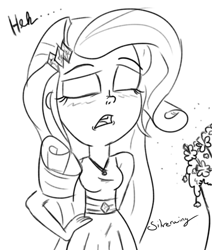 Size: 6000x7071 | Tagged: safe, artist:silverwing, rarity, equestria girls, absurd resolution, bouquet, flower, pre sneeze, sneezing fetish, solo