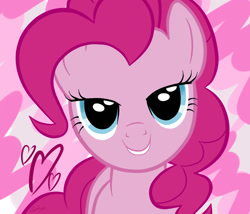 Size: 900x770 | Tagged: safe, artist:dashboom, pinkie pie, earth pony, pony, bedroom eyes, heart, solo