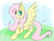 Size: 1024x768 | Tagged: safe, artist:monochromesunrise, fluttershy, pegasus, pony, female, mare, pink mane, solo, yellow coat