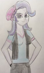 Size: 1177x1935 | Tagged: safe, artist:captainedwardteague, starlight glimmer, equestria girls, solo, traditional art