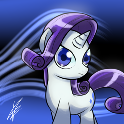 Size: 2000x2000 | Tagged: safe, artist:mister-markers, rarity, pony, unicorn, female, horn, mare, solo, white coat