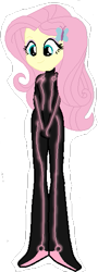 Size: 199x552 | Tagged: safe, artist:kate232, fluttershy, equestria girls, solo, tron, tron legacy