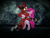 Size: 959x720 | Tagged: safe, artist:marshalldeviantarts, pinkie pie, earth pony, fox, pony, crossover, five nights at freddy's, foxy, hug