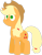 Size: 1623x2067 | Tagged: safe, artist:zacatron94, applejack, earth pony, pony, lineless, simple background, solo, transparent background