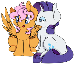 Size: 5692x4961 | Tagged: safe, artist:cutepencilcase, rarity, oc, oc:orange sky, pony, unicorn, absurd resolution, canon x oc, crack shipping, kissing, rariange, romance, shipping