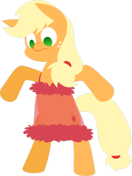 Size: 1727x2310 | Tagged: safe, artist:zacatron94, applejack, earth pony, pony, bipedal, clothes, nightgown, see-through, simple background, solo, transparent background