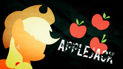 Size: 1366x768 | Tagged: safe, artist:akorrn, applejack, earth pony, pony, cutie mark, minimalist, solo, vector, wallpaper