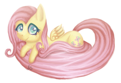 Size: 456x313 | Tagged: safe, artist:pixel-nightmare, fluttershy, pegasus, pony, chibi, female, mare, solo