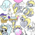 Size: 3000x3000 | Tagged: safe, artist:itsalwayspony, derpy hooves, fluttershy, rarity, pegasus, pony, unicorn, box, bubble, bubble butt, bubblegum, cute, female, food, glass, gum, mailmare, mare, plot, rear view, soap bubble, thought bubble, water, wine glass