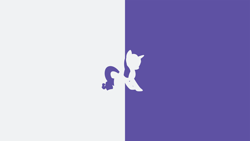 Size: 3200x1800 | Tagged: safe, artist:ceruleandraw, artist:quanno3, rarity, pony, unicorn, minimalist, silhouette, simple background, vector, wallpaper