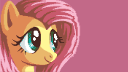 Size: 1920x1080 | Tagged: safe, artist:pix3m, part of a set, fluttershy, pegasus, pony, pixel art, solo, wallpaper