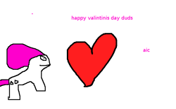 Size: 640x400 | Tagged: safe, artist:anoninchains, rarity, pony, unicorn, 1000 hours in ms paint, female, heart, holiday, mare, missing horn, ms paint, profile, simple background, smiling, solo, valentine's day, white background