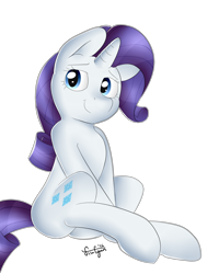 Size: 1280x1600 | Tagged: safe, artist:flufgun, rarity, pony, unicorn, female, horn, mare, solo, white coat