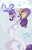 Size: 1990x3100 | Tagged: safe, artist:mili-kat, rarity, pony, unicorn, alternate hairstyle, hair bow, heart, magic, ponytail, sitting, solo, valentine