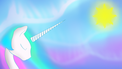 Size: 1920x1080 | Tagged: safe, artist:kelthan-dragon, princess celestia, alicorn, pony, solo, sun, sunny, wallpaper