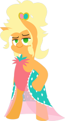 Size: 1452x2679 | Tagged: safe, artist:zacatron94, applejack, earth pony, pony, applejewel, bipedal, clothes, dress, female, leotard, lidded eyes, mare, sexy, simple background, smiling, solo, stupid sexy applejack, transparent background