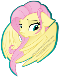 Size: 1397x1798 | Tagged: safe, artist:d4rbyd3rp, artist:probablyfakeblonde, fluttershy, pegasus, pony, simple background, solo, transparent background, vector, watermark