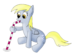 Size: 2000x1482 | Tagged: safe, artist:zefrenchm, derpy hooves, simple background, solo, straw, transparent background, underp