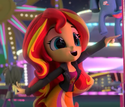 Size: 739x630 | Tagged: safe, screencap, sunset shimmer, equestria girls, cropped, cute, doll, equestria girls minis, fun at the theme park, shimmerbetes, toy