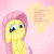 Size: 700x700 | Tagged: safe, artist:isa-isa-chan, fluttershy, pegasus, pony, blushing, bronybait, lip bite, solo, valentine