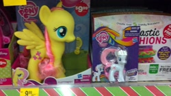 Size: 3264x1840 | Tagged: safe, fluttershy, nurse redheart, pegasus, pony, brushable, exclusive, really big, toy, walgreens