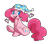 Size: 1000x870 | Tagged: safe, artist:saber-panda, pinkie pie, earth pony, pony, hat, nightcap, simple background, sitting, solo, transparent background, underhoof, vector