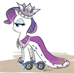 Size: 912x896 | Tagged: safe, artist:mcponyponypony, princess platinum, rarity, pony, unicorn, /mlp/, bedroom eyes, clothes, female, majestic as fuck, mare, solo, swegway