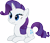 Size: 6000x5144 | Tagged: safe, artist:baekgup, artist:slb94, rarity, pony, unicorn, absurd resolution, cute, prone, rarara, raribetes, simple background, sitting, solo, transparent background, vector