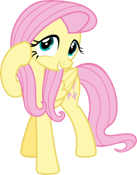 Size: 6000x7658 | Tagged: safe, artist:vulthuryol00, fluttershy, pegasus, pony, it ain't easy being breezies, absurd resolution, cute, shyabetes, simple background, solo, transparent background, vector