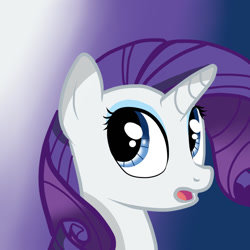 Size: 894x894 | Tagged: safe, artist:nevera573, rarity, pony, unicorn, female, horn, mare, solo, white coat