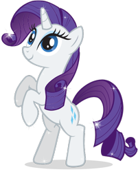 Size: 470x585 | Tagged: safe, rarity, pony, unicorn, cute, female, horn, mare, purple mane, solo, sparkles, white coat